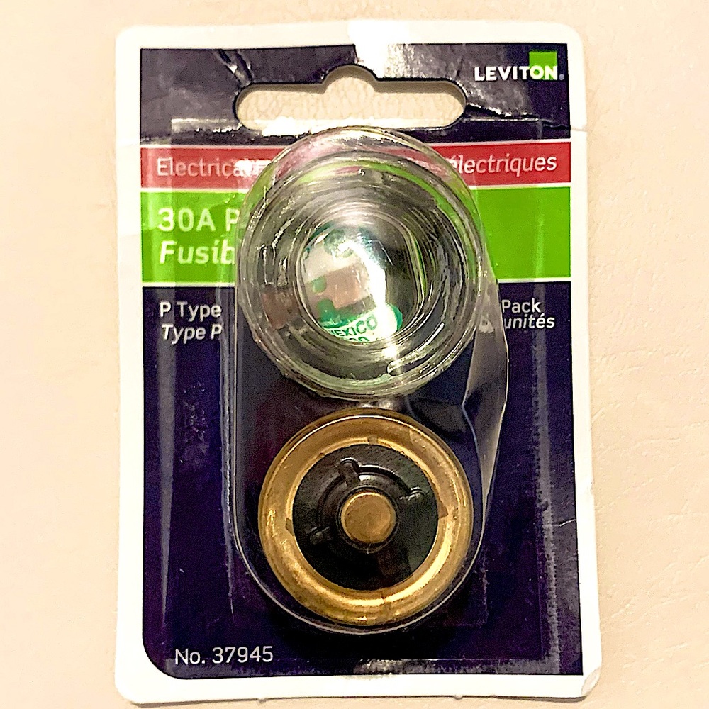 Leviton 37945 Electric Fuse 30A - 125V AC, 2 pack